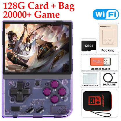 Miyoo Mini plus Classic Video Game Console V3 Retro Handheld Game Console IPS HD Screen Linux System Game Toys for Kids Adults