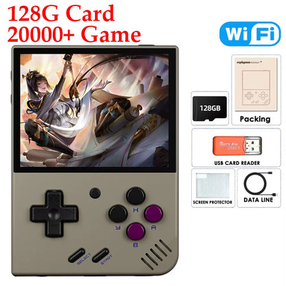 Miyoo Mini plus Classic Video Game Console V3 Retro Handheld Game Console IPS HD Screen Linux System Game Toys for Kids Adults