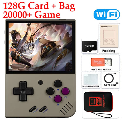 Miyoo Mini plus Classic Video Game Console V3 Retro Handheld Game Console IPS HD Screen Linux System Game Toys for Kids Adults