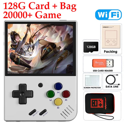 Miyoo Mini plus Classic Video Game Console V3 Retro Handheld Game Console IPS HD Screen Linux System Game Toys for Kids Adults