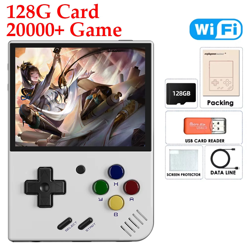 Miyoo Mini plus Classic Video Game Console V3 Retro Handheld Game Console IPS HD Screen Linux System Game Toys for Kids Adults