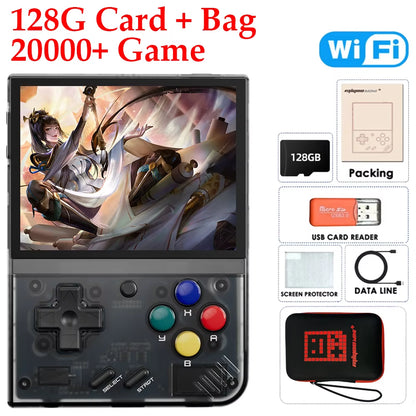 Miyoo Mini plus Classic Video Game Console V3 Retro Handheld Game Console IPS HD Screen Linux System Game Toys for Kids Adults