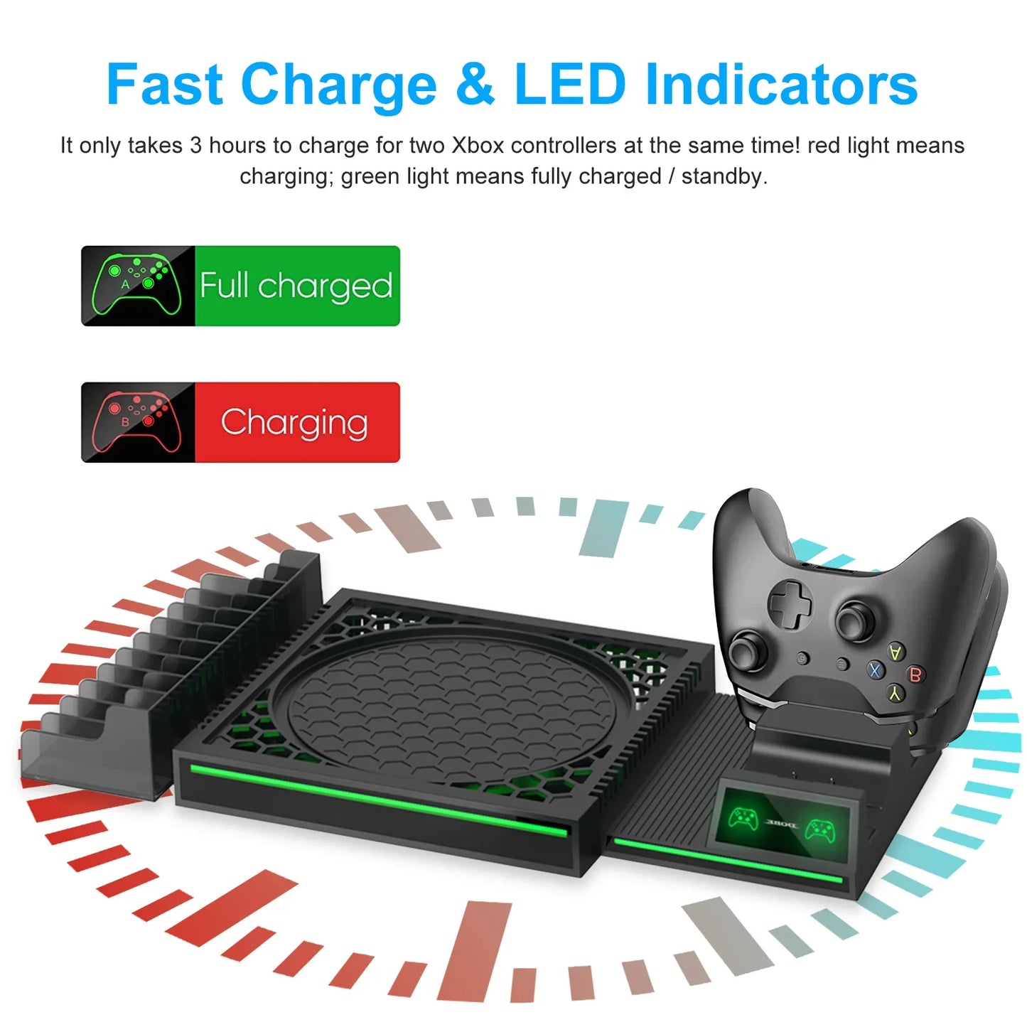 Dual Controller Charging Dock Station for Xbox Series X|S